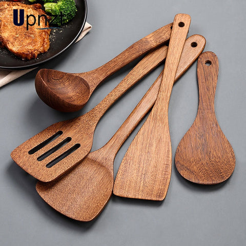 Wooden Spatula Kitchen Nonstick Dedicated Wooden Kitchenware Heat Resistant Wooden Cooking Shovel Spoon