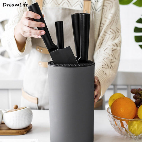 Kitchen Knife Holder Inserted Storage Holder Cutting Board Stand Chef Ceramic Knife Block Organizer Kitchenware Accessories Tool