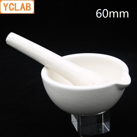 YCLAB 60mm Ceramic Mortar Mash Garlic Meat Pepper Drug china Pottery Porcelain Crockery Earthen Kitchenware Labware